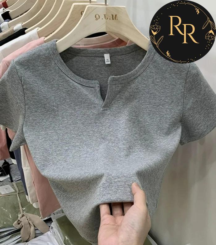 【送料無料】 rrstyle レディース 肌触りよく レディース 無地 モード プルオーバー Vネック 半袖 カジュアル 20~40代 Ｔシャツ