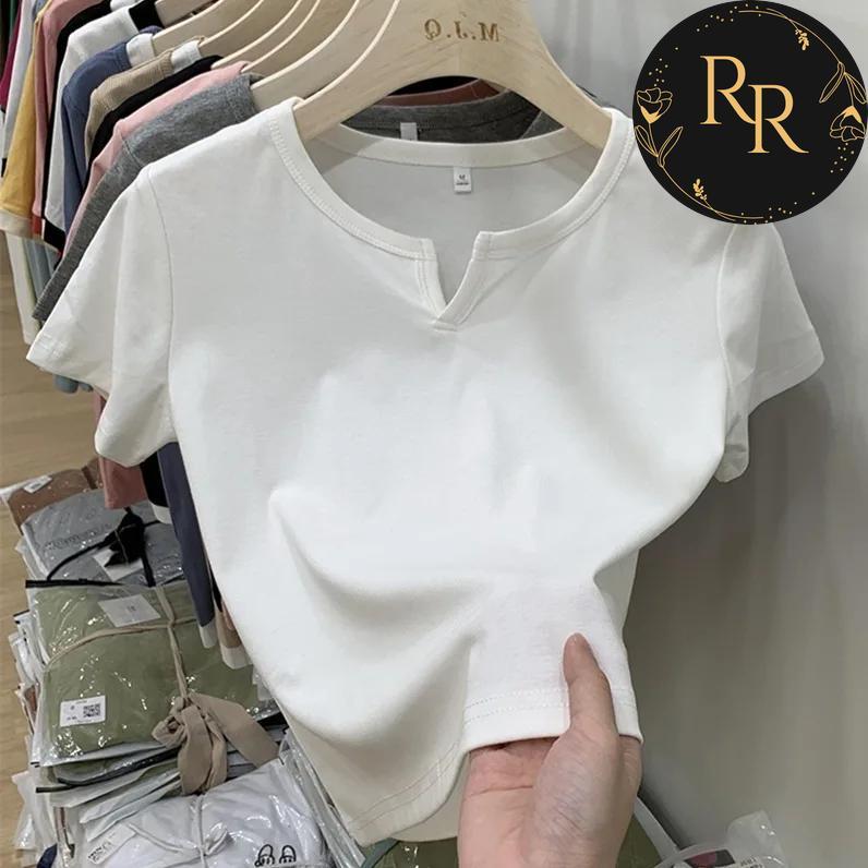 【送料無料】 rrstyle レディース 肌触りよく レディース 無地 モード プルオーバー Vネック 半袖 カジュアル 20~40代 Ｔシャツ