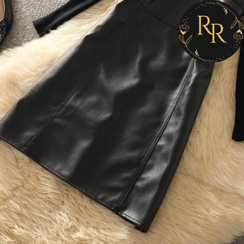 【送料無料】rrstyleレディース 2点セット着回し力抜群ラウンドネック長袖ニットセーター+無地カジュアルワンピース