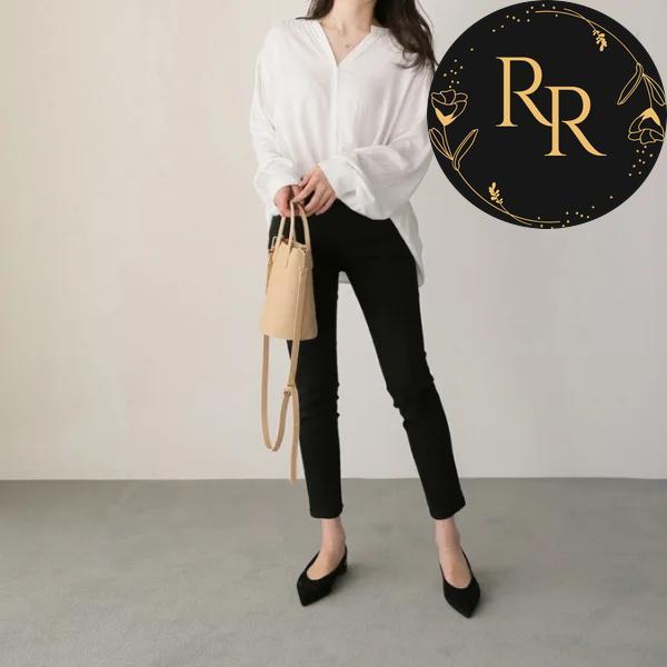 【送料無料】 rrstyle レディース 「 デニム」エイジング加工 ハイウエスト アンクル丈（9分丈） 春夏秋 デニム
