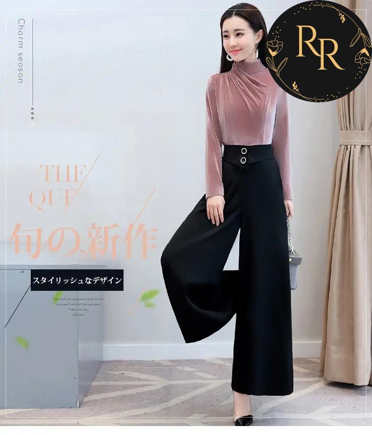 【送料無料】 rrstyle レディース ins超人気 七五三 学校行事 入学式 入園式 卒業式 卒園式 切り替え ボタン ママスーツ ハイウエスト レディースファッション カジュアルパンツ