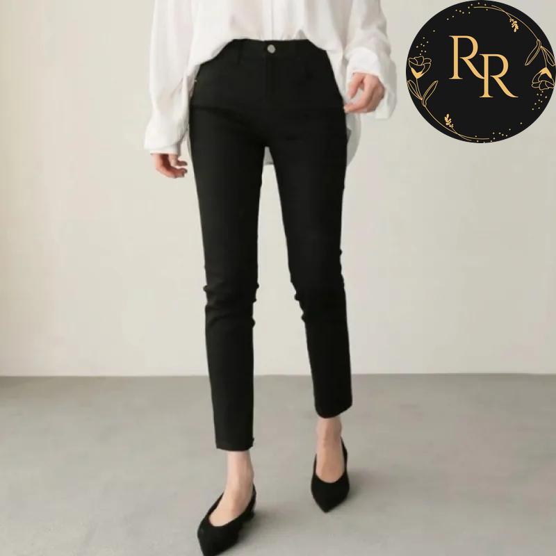 【送料無料】 rrstyle レディース 「 デニム」エイジング加工 ハイウエスト アンクル丈（9分丈） 春夏秋 デニム