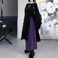 【送料無料】rrstyleレディース 2点セット カジュアル無地不規則スリットワンピース+スカート