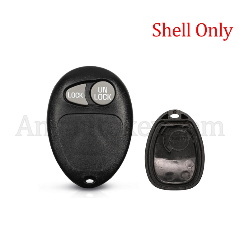 Chevrolet GM Buick 2 Button Key Shell With Battery Holder