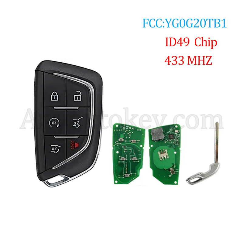 New OEM Cadillac Escalade Key Fob – 2021-2025, FCC YG0G20TB1 (Black)