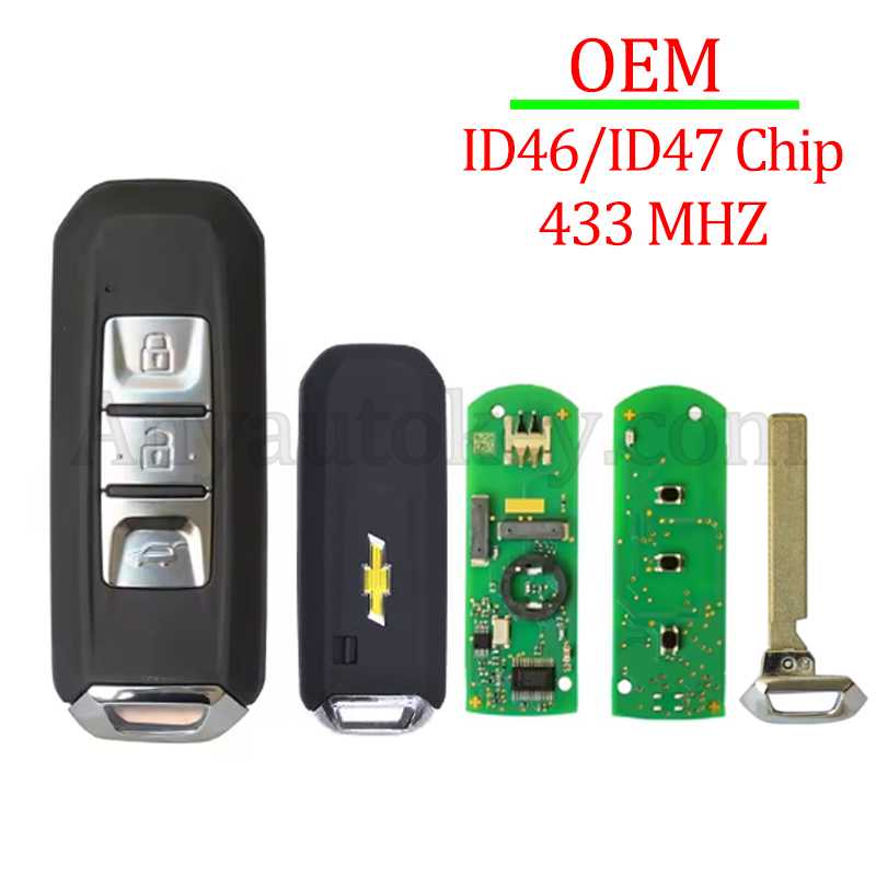 OEM Car Smart Remote Key with logo ID46 / ID47 chip 433Mhz for ...