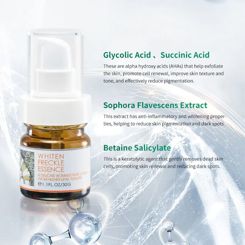 Freckles Removal serum Dark Spot Remover for Face Melasma Removal Depigmenting Melanin Correcting Facial Serum
