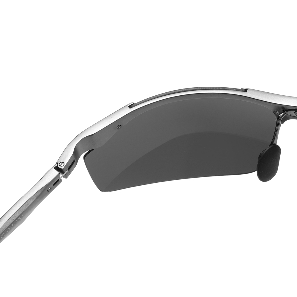 Men's Aluminum Semi-rimless Polarized Sunglasses for Men Outdoor Sports Running Sun Glasses Lightweight Polarised Cycling Sunglass