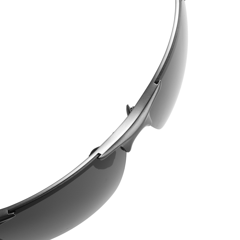 Men's Aluminum Semi-rimless Polarized Sunglasses for Men Outdoor Sports Running Sun Glasses Lightweight Polarised Cycling Sunglass