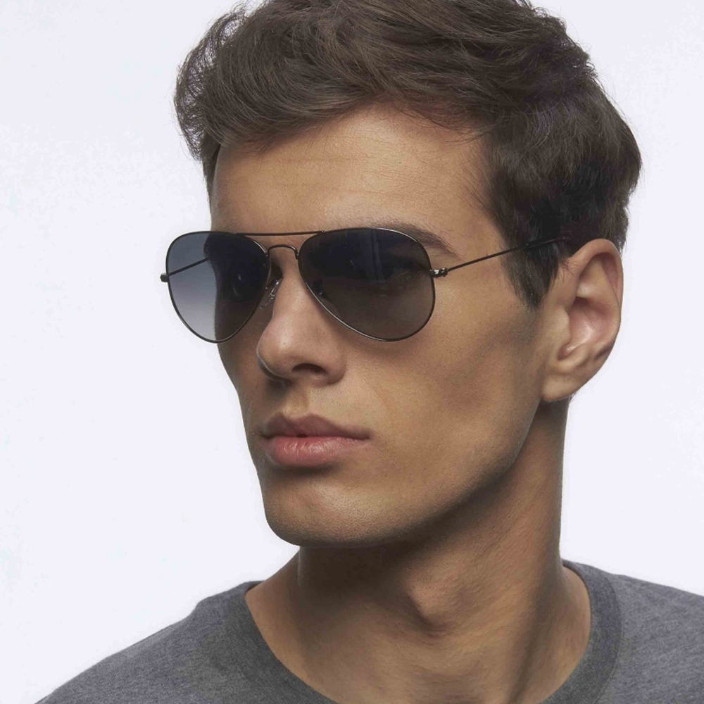Unisex Classic Aviator Polarized Sunglasses for Men Ultra Slim Stainless Steel Sun Glasses Womens Timeless Pilot Sunglass RB3025