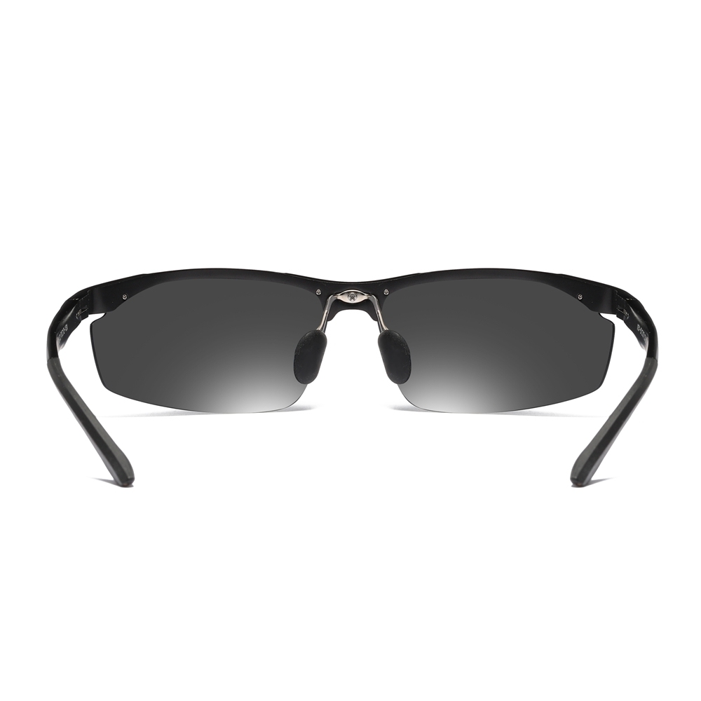 Men's Aluminum Semi-rimless Polarized Sunglasses for Men Outdoor Sports Running Sun Glasses Lightweight Polarised Cycling Sunglass