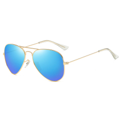 Gold/ Blue Mirror