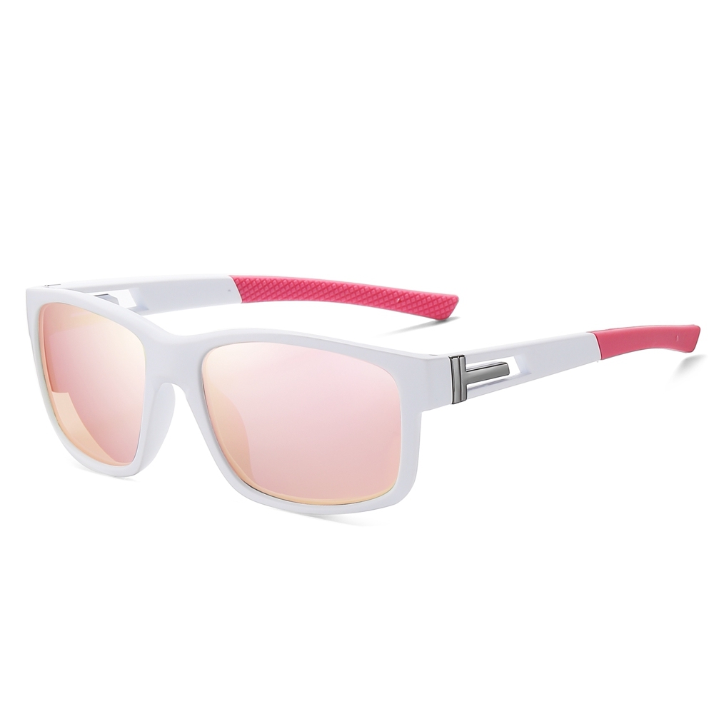 Unisex TR-90 Rectangle Sporty Sunglasses for Men Fishing Polarized Sun Glasses Womens Colorful Active Sunglass