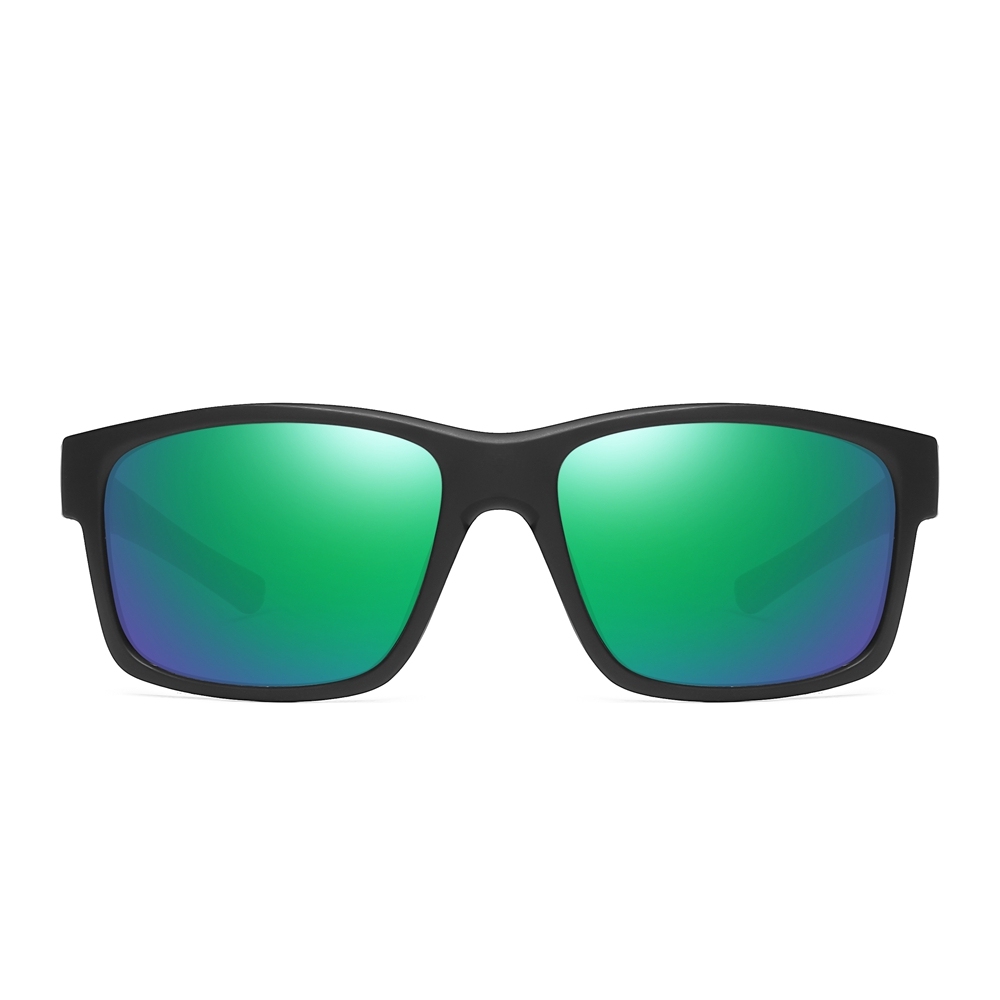 Unisex TR-90 Rectangle Sporty Sunglasses for Men Fishing Polarized Sun Glasses Womens Colorful Active Sunglass