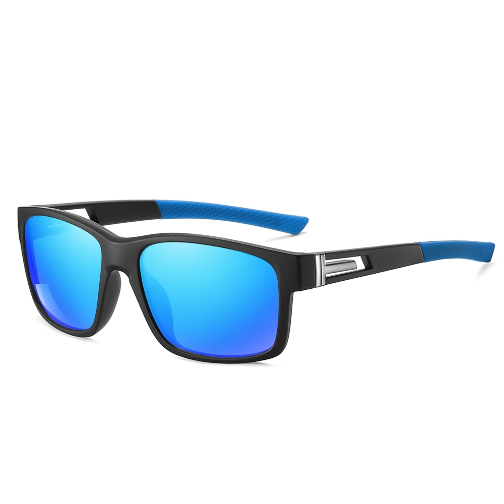 Unisex TR-90 Rectangle Sporty Sunglasses for Men Fishing Polarized Sun Glasses Womens Colorful Active Sunglass
