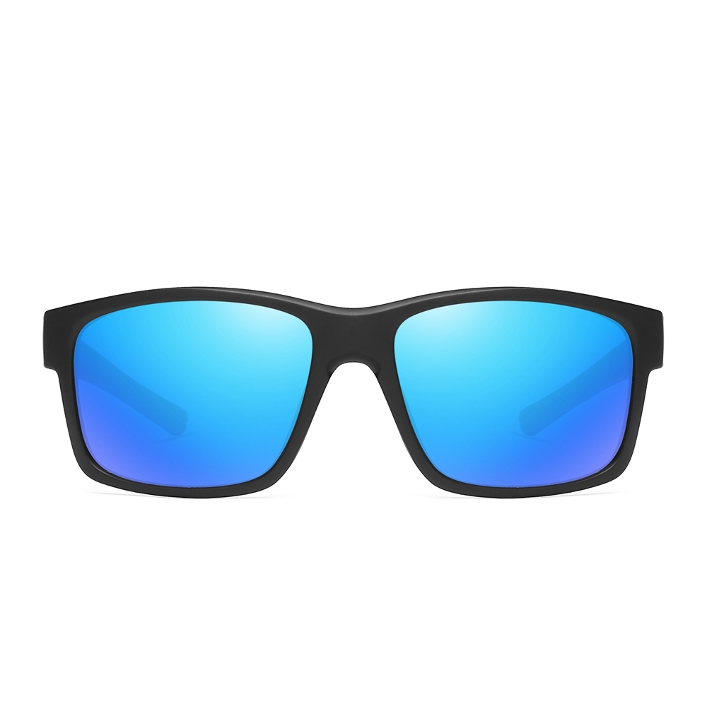 Unisex TR-90 Rectangle Sporty Sunglasses for Men Fishing Polarized Sun Glasses Womens Colorful Active Sunglass