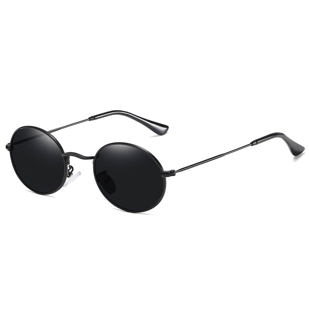 Unisex Designer Small Oval Sunglasses for Men Classic Retro Polarized Sun Glasses Womens Coin Edge Metal Sunglass RB3547N