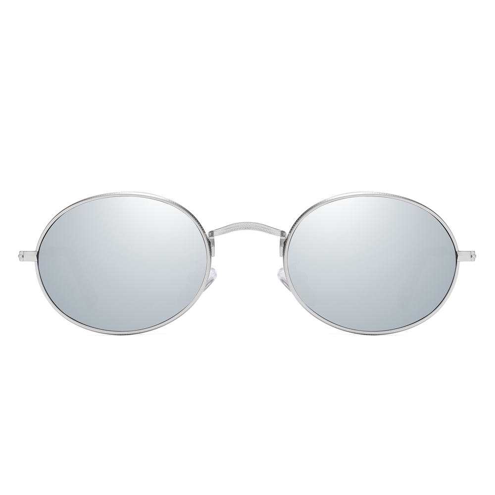Unisex Designer Small Oval Sunglasses for Men Classic Retro Polarized Sun Glasses Womens Coin Edge Metal Sunglass RB3547N