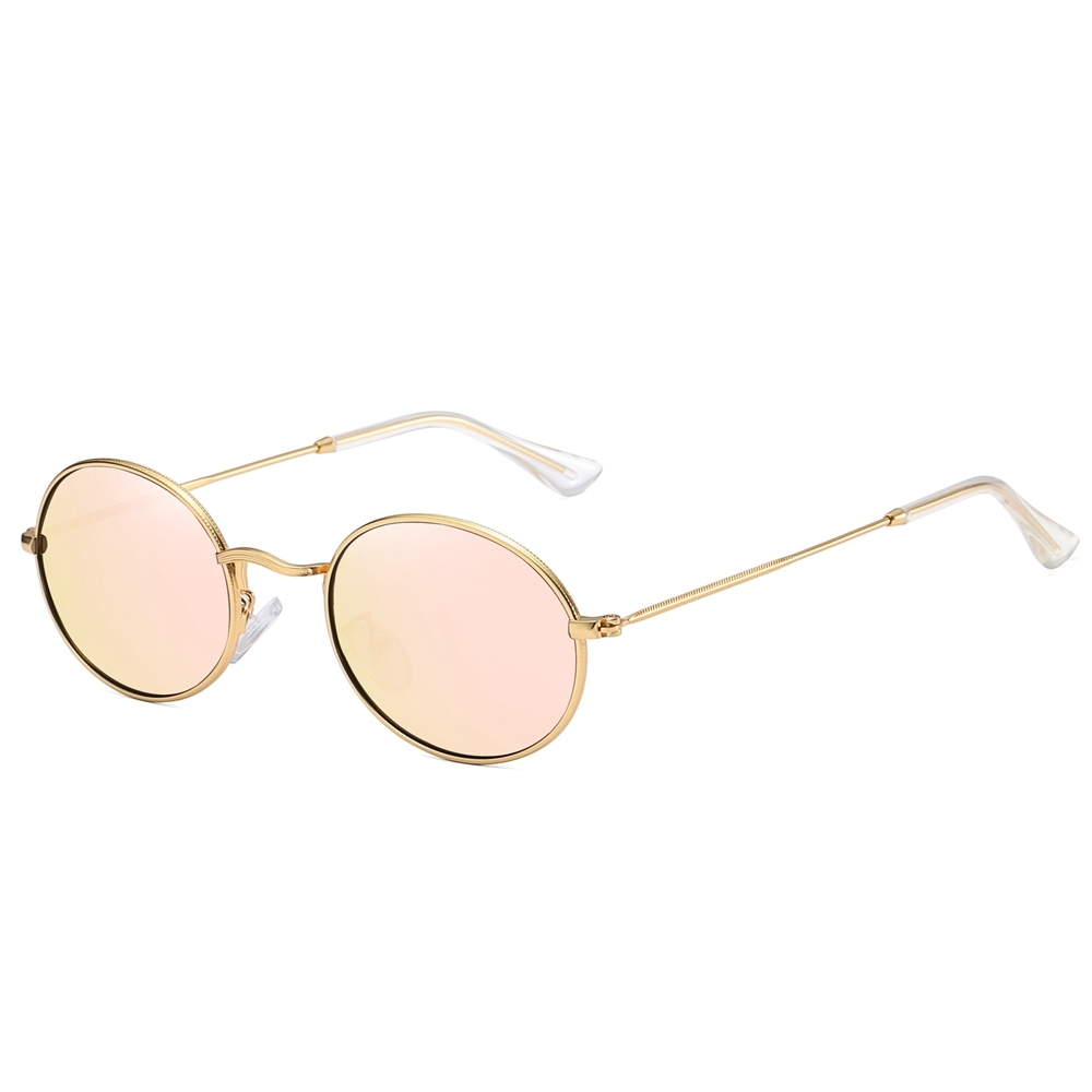 Unisex Designer Small Oval Sunglasses for Men Classic Retro Polarized Sun Glasses Womens Coin Edge Metal Sunglass RB3547N