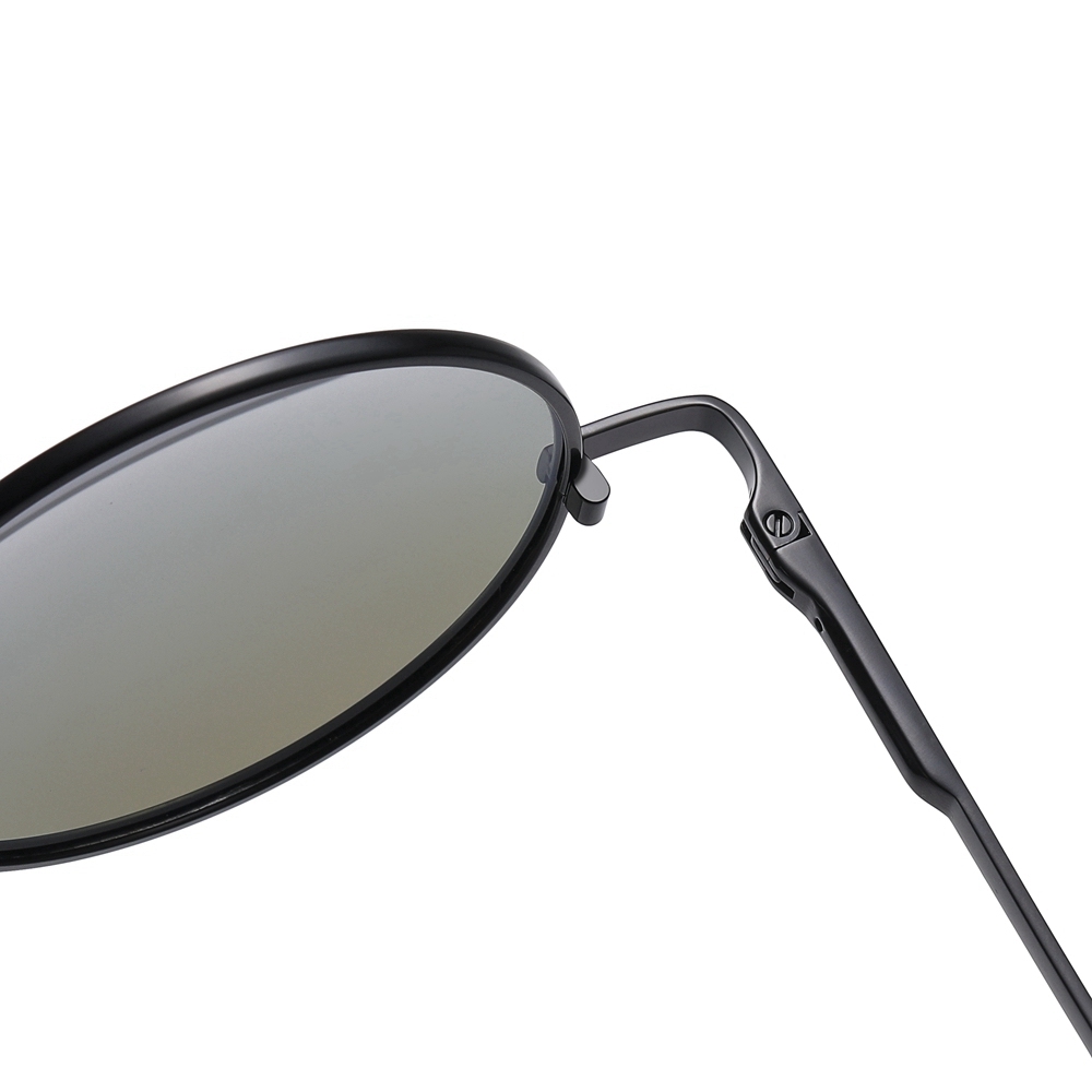 Men's Retro Round Folding Sun Glasses for Women Pocket Foldable Circle Sunglasses Vintage Portable Travel Polarized Sunglass