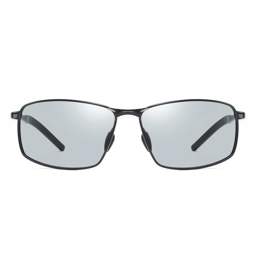 Mens Metal Sporty Rectangle Polarised Sunglasses for Car Driving Rectangular Sun Glasses Anti-glare Polarized Fishing Eyewear