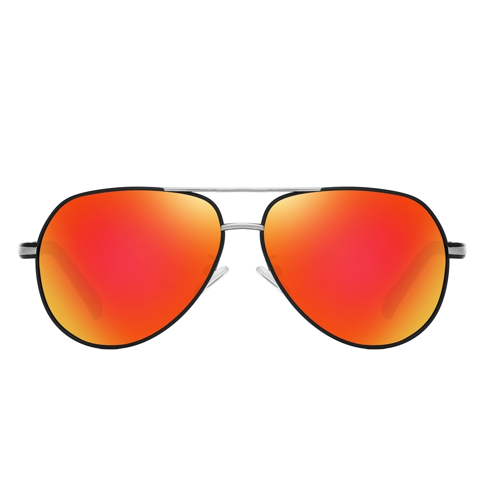 Readystock Custom Engraved Sunglasses Bulk Mens Oversized Aviator Metal Sunglass Two Tone Frame Polarized Driving Glasses