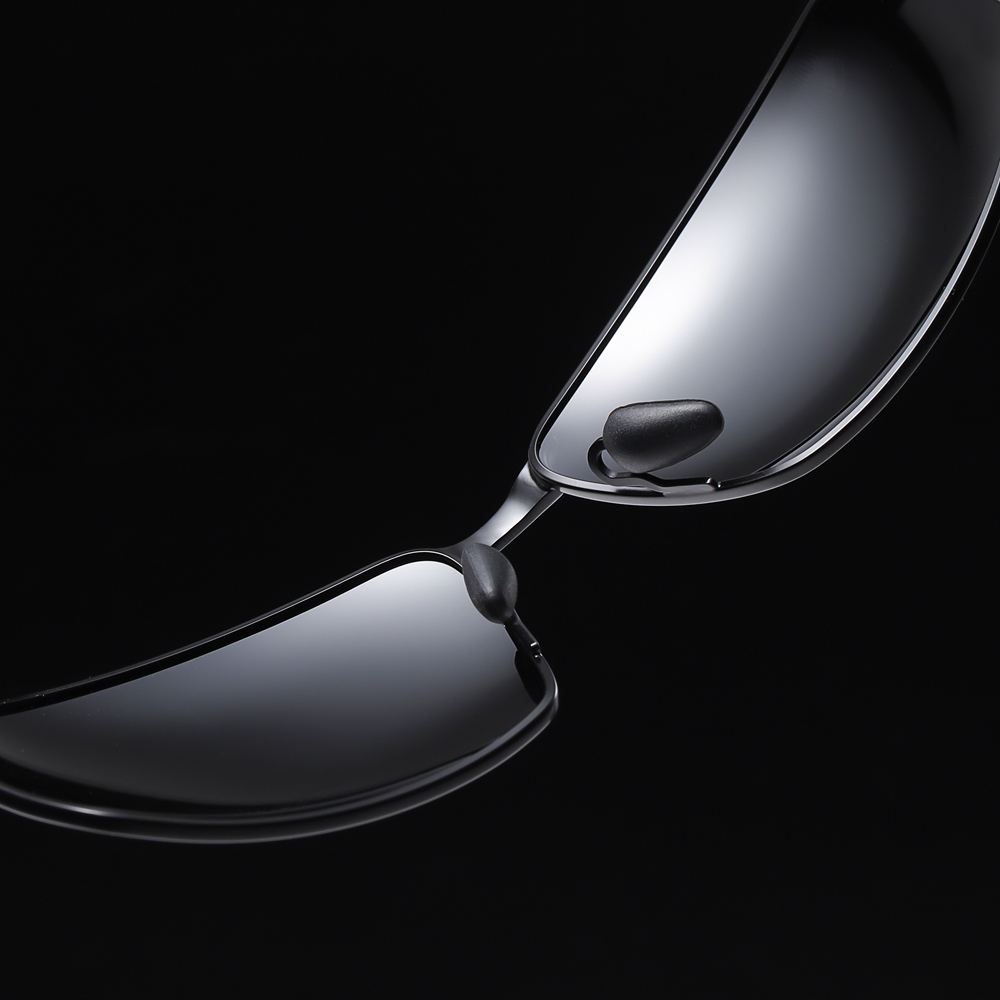 Mens Metal Sporty Rectangle Polarised Sunglasses for Car Driving Rectangular Sun Glasses Anti-glare Polarized Fishing Eyewear