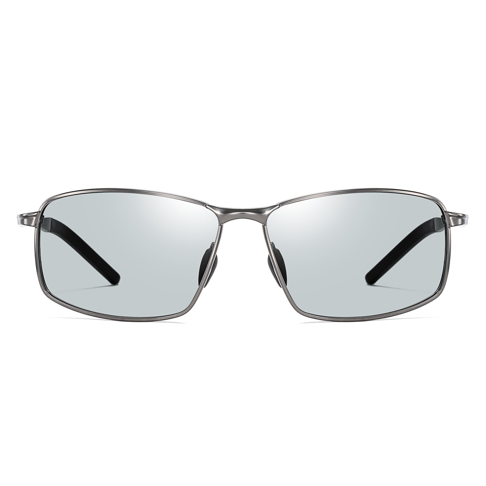 Mens Metal Sporty Rectangle Polarised Sunglasses for Car Driving Rectangular Sun Glasses Anti-glare Polarized Fishing Eyewear