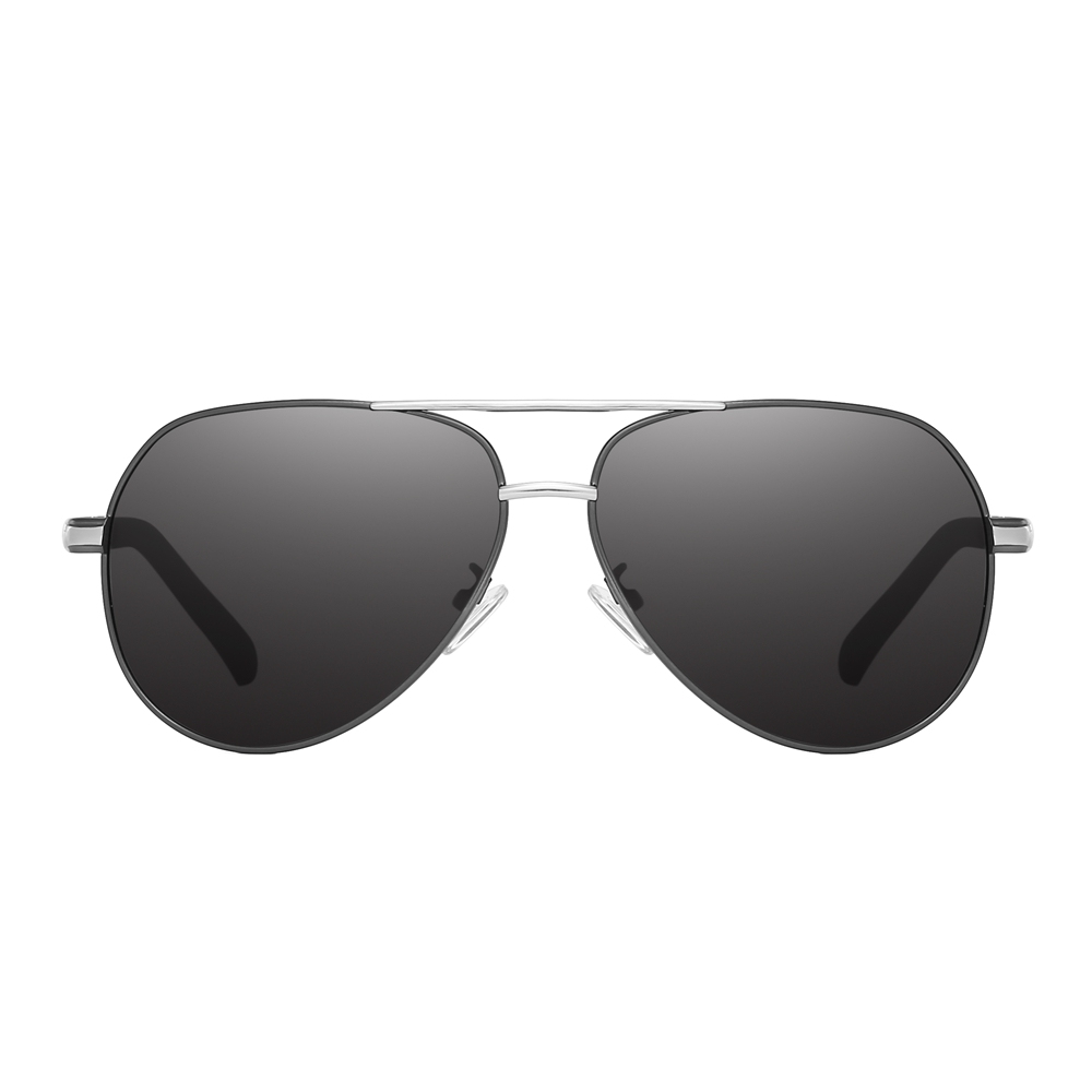 Readystock Custom Engraved Sunglasses Bulk Mens Oversized Aviator Metal Sunglass Two Tone Frame Polarized Driving Glasses
