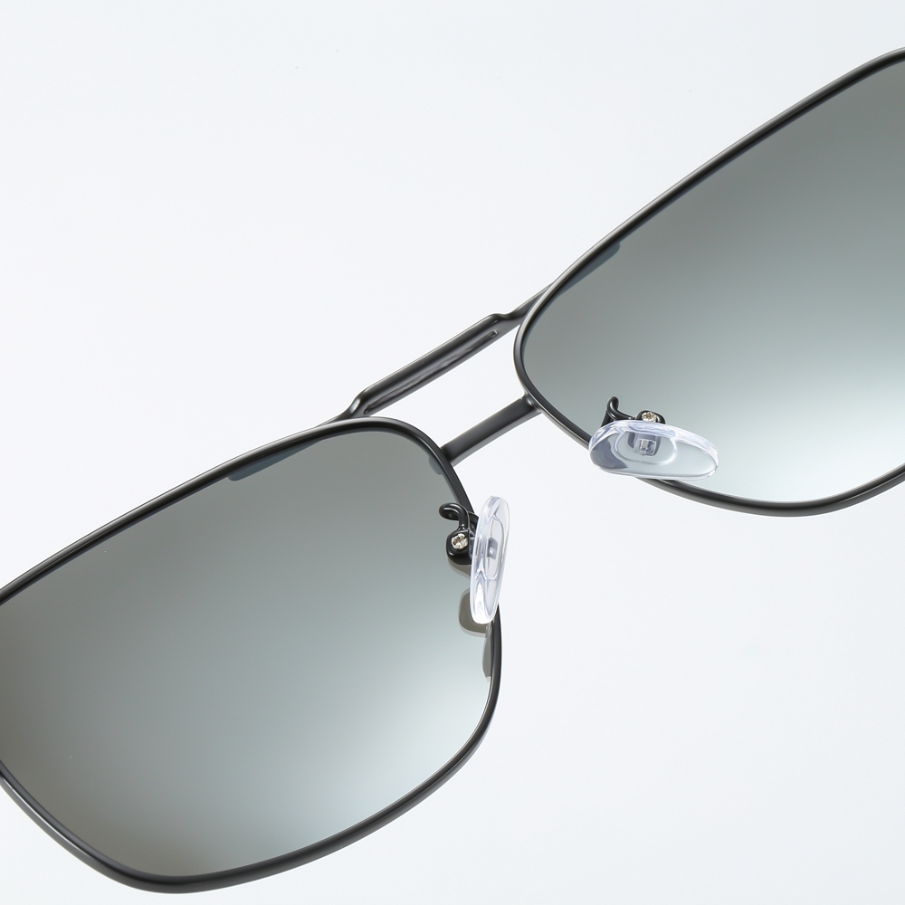 Ready Made Mens Rectangle Metal Sunglasses Custom Logo Bulk Rectangular Sun Glasses Polarized Lenses for Driving Sunglass