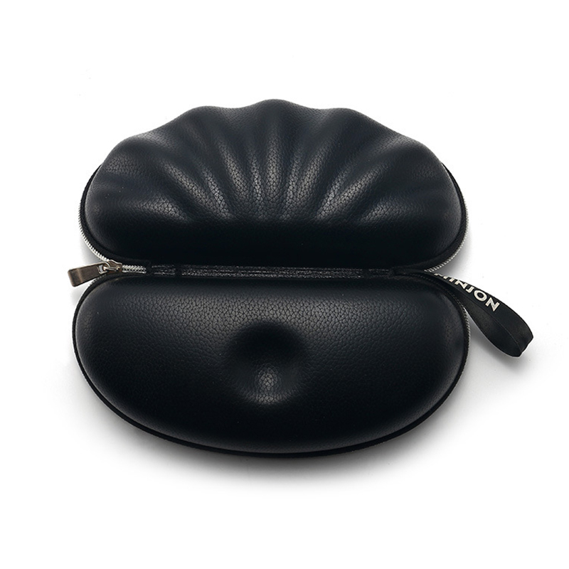 Ready Stock Large Sport Sunglasses Case with Zip Organizer Travel Custom Logo Eyewear Packaging Box PU Leather EVA Storage
