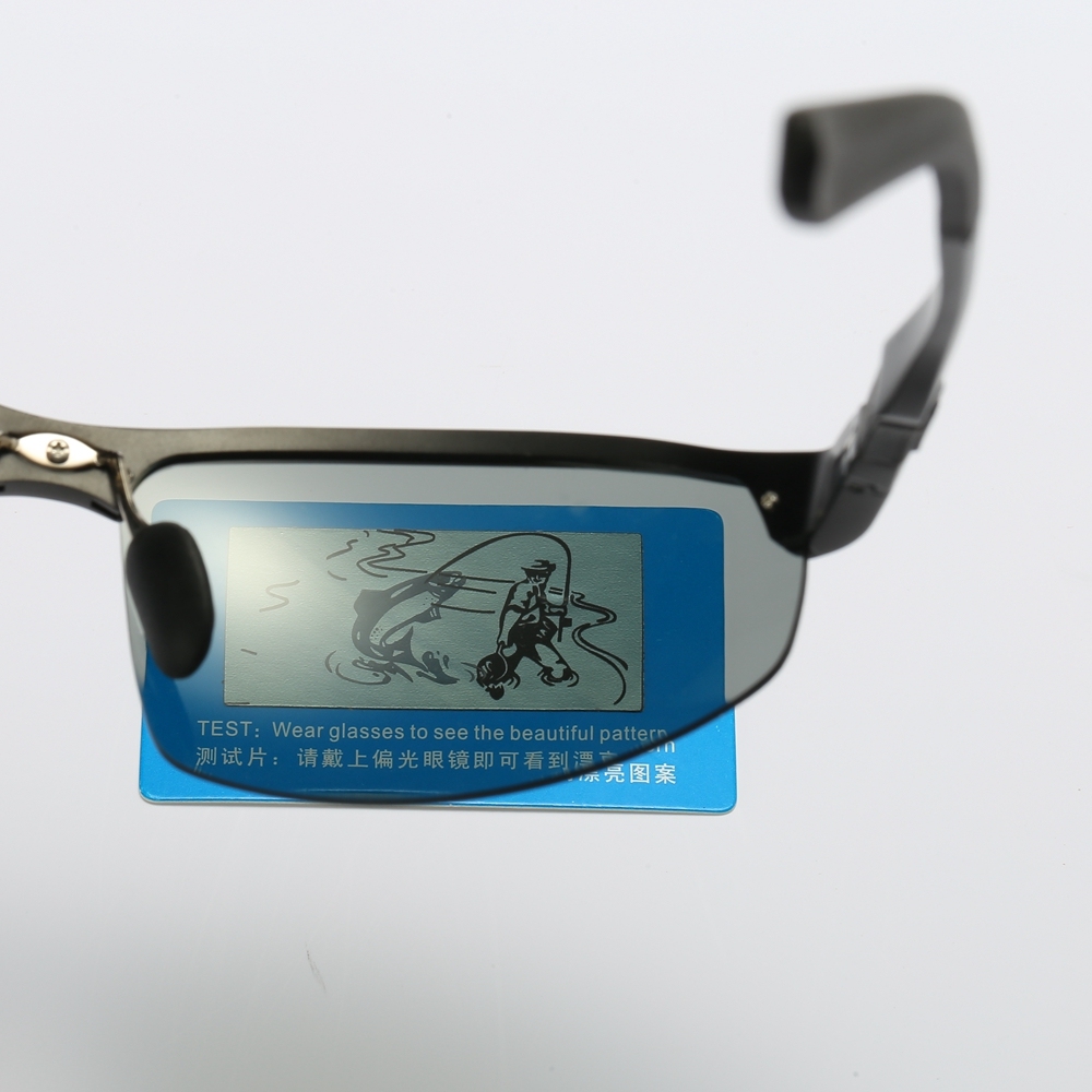 Wholesale Ultra-light Aluminum Frame Sunglasses Photochromic Polarized Lens for Golf Shades Men's Outdoor Sport Running Glasses