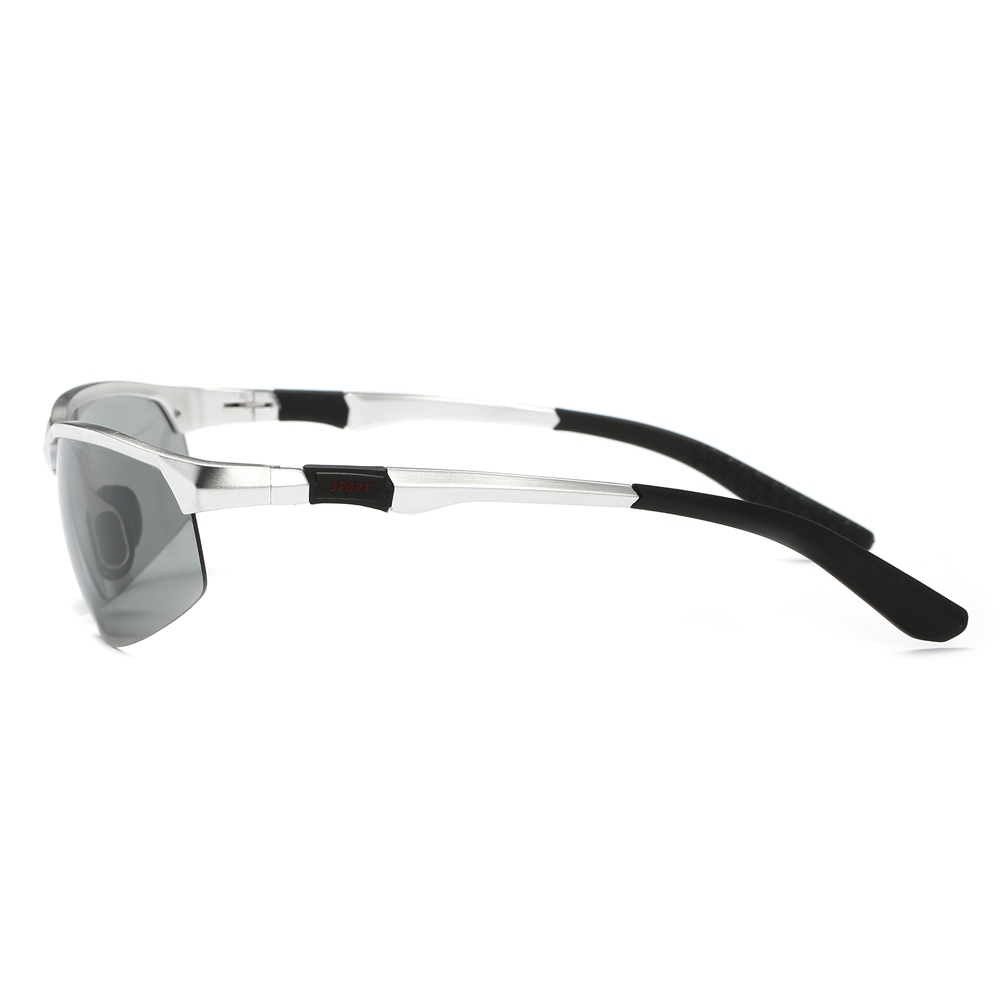 Wholesale Ultra-light Aluminum Frame Sunglasses Photochromic Polarized Lens for Golf Shades Men's Outdoor Sport Running Glasses