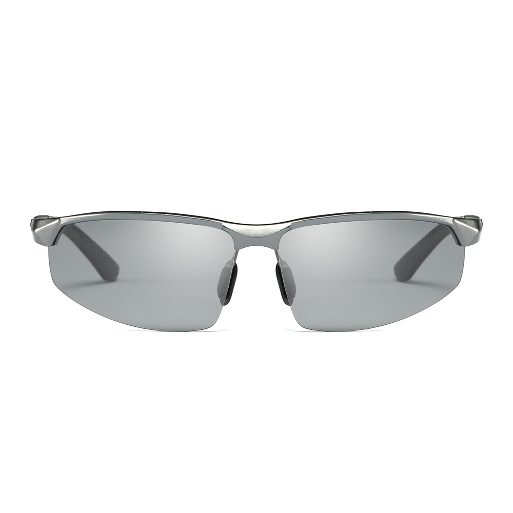 Wholesale Ultra-light Aluminum Frame Sunglasses Photochromic Polarized Lens for Golf Shades Men's Outdoor Sport Running Glasses