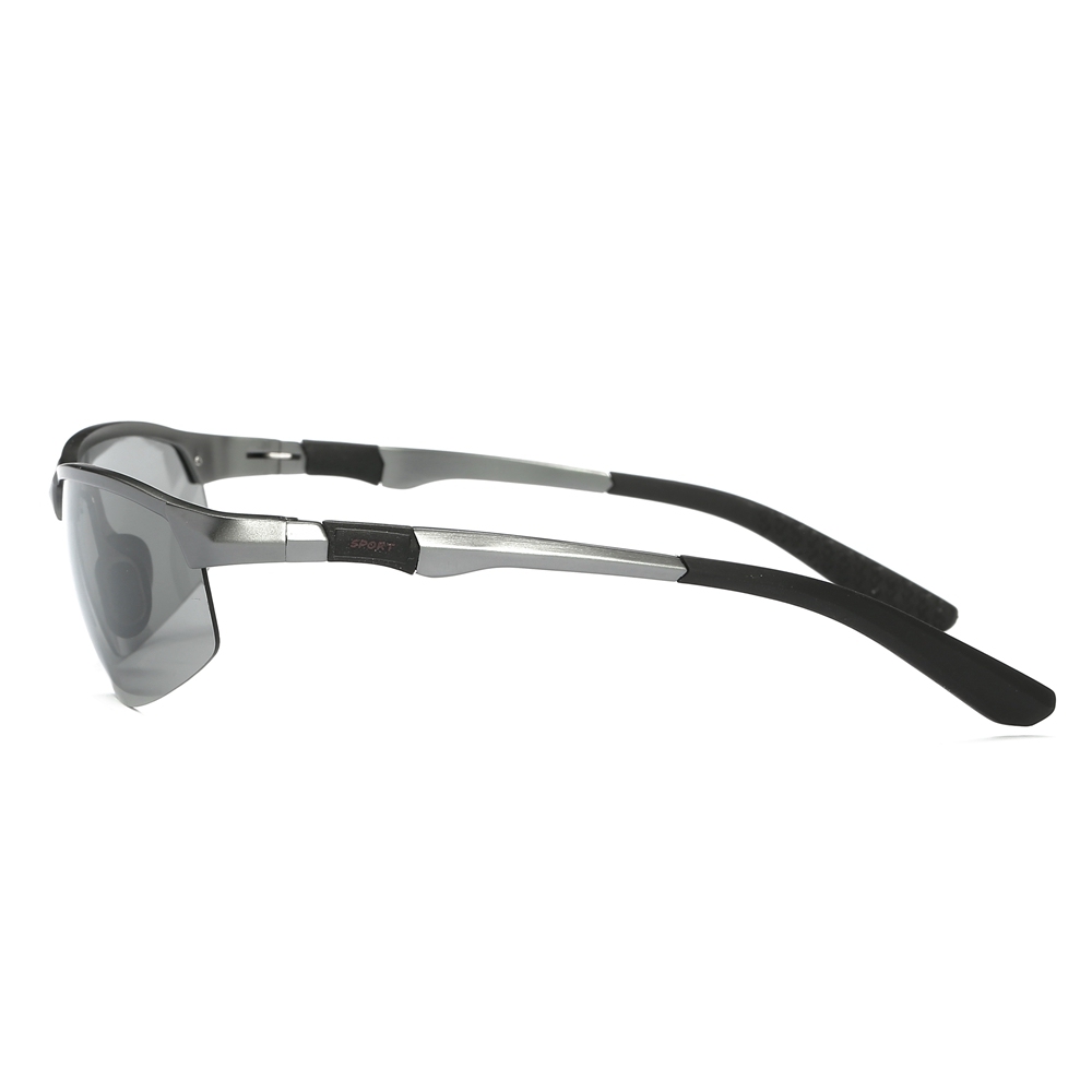 Wholesale Ultra-light Aluminum Frame Sunglasses Photochromic Polarized Lens for Golf Shades Men's Outdoor Sport Running Glasses
