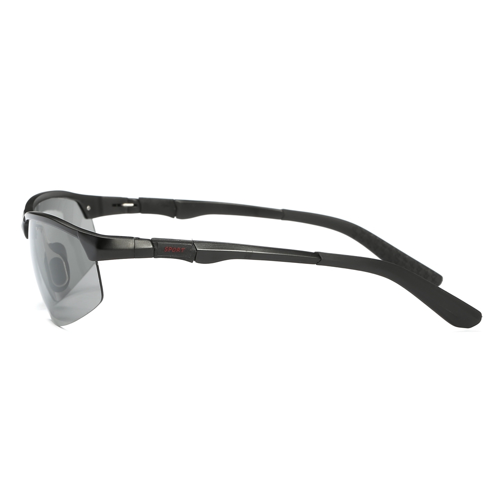 Wholesale Ultra-light Aluminum Frame Sunglasses Photochromic Polarized Lens for Golf Shades Men's Outdoor Sport Running Glasses