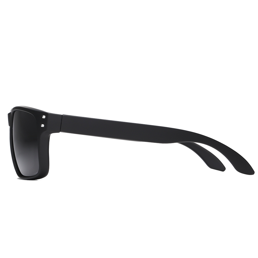 Promotional Custom Printed Sunglasses Personalized Logo Unisex Classic Style Plastic Rectangle Polarized Sunglass with Metal Rivets 9102