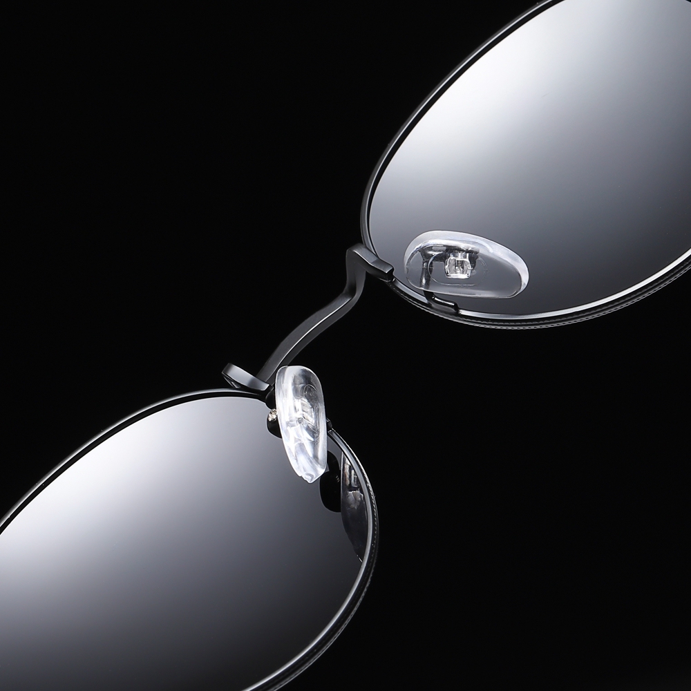 Wholesale Unisex Classic Retro Round Metal Sunglasses for Men Womens 3447 Style Coin Edge Circular Polarization Sunglass