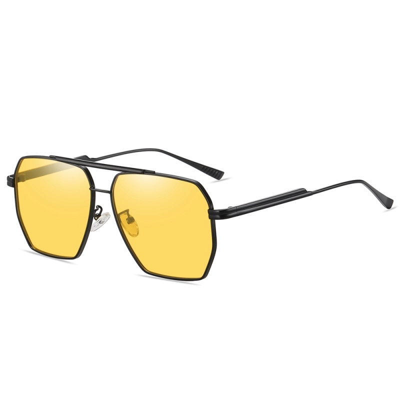 New Brand Dupes Fashion Sunglasses for Men Wholesale Metal Navigator Sunglass UV400 Polarized Large Square Aviator Sun Glasses