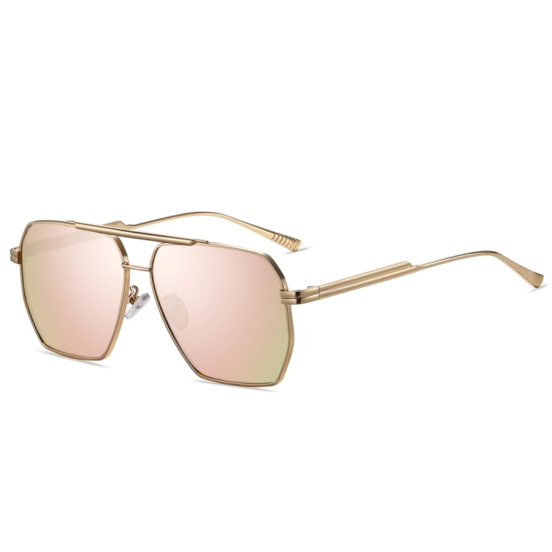 New Brand Dupes Fashion Sunglasses for Men Wholesale Metal Navigator Sunglass UV400 Polarized Large Square Aviator Sun Glasses