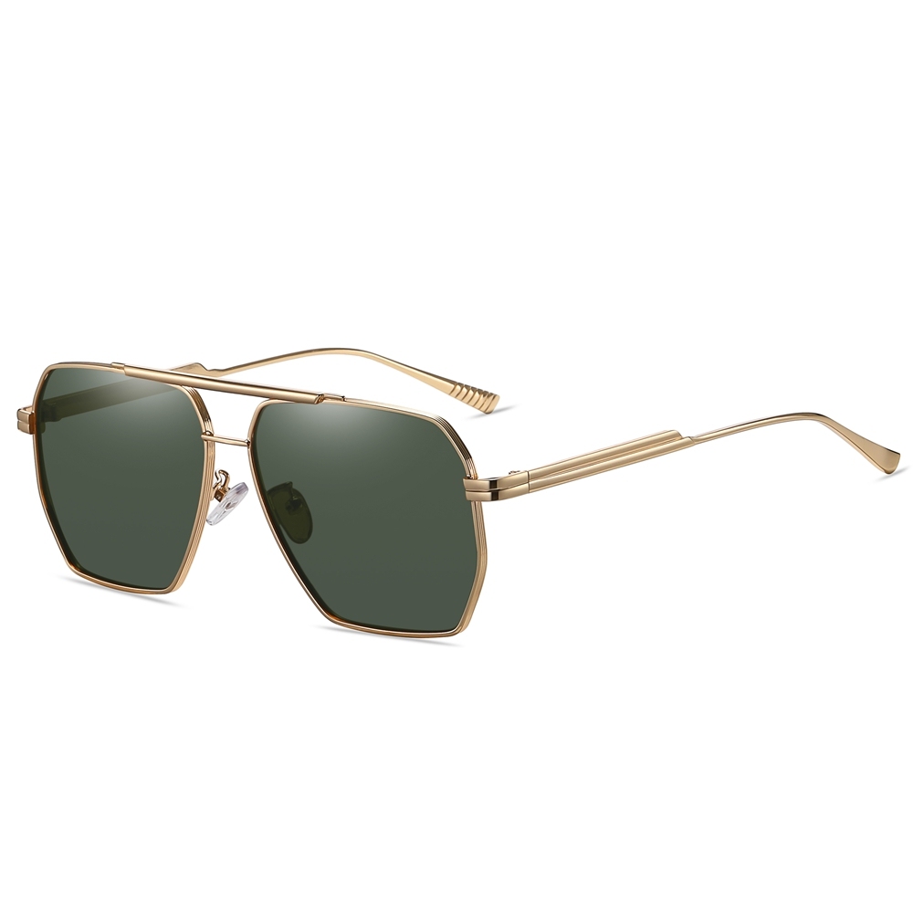 New Brand Dupes Fashion Sunglasses for Men Wholesale Metal Navigator Sunglass UV400 Polarized Large Square Aviator Sun Glasses