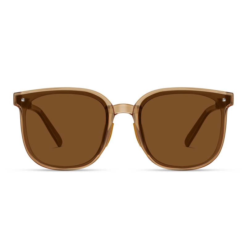 Men's Pocketable Folding Polarized Sunglasses Compact Travel Trending Shades for Ladies Foldable Frame Flat Lens Sun glasses with Studs