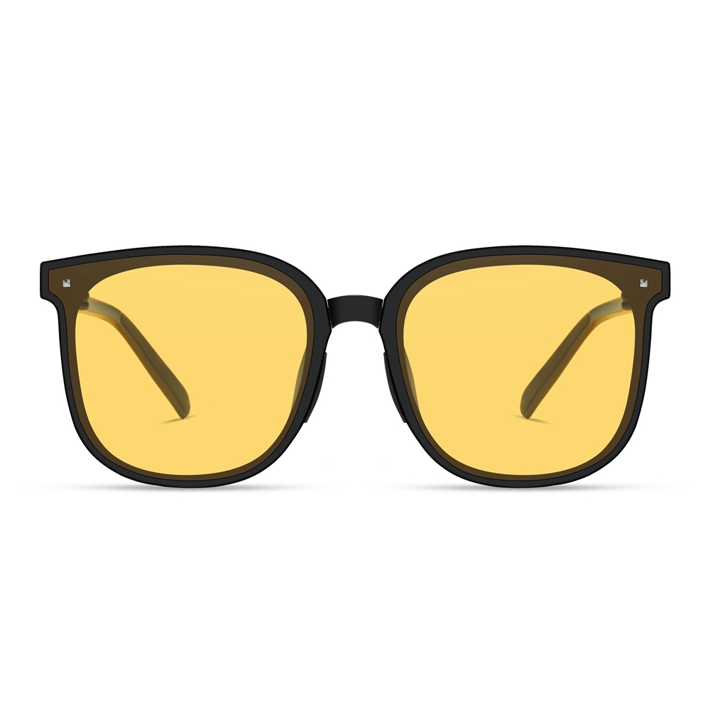 Men's Pocketable Folding Polarized Sunglasses Compact Travel Trending Shades for Ladies Foldable Frame Flat Lens Sun glasses with Studs