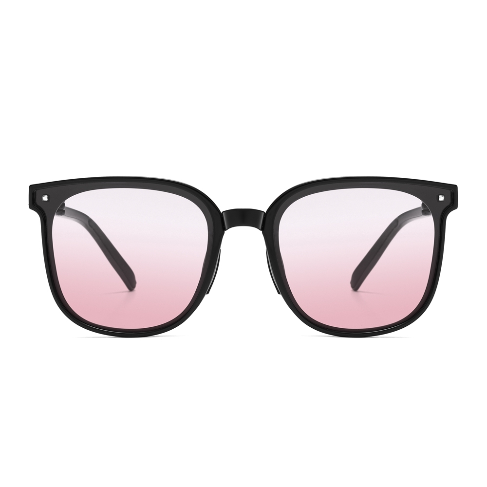 Men's Pocketable Folding Polarized Sunglasses Compact Travel Trending Shades for Ladies Foldable Frame Flat Lens Sun glasses with Studs