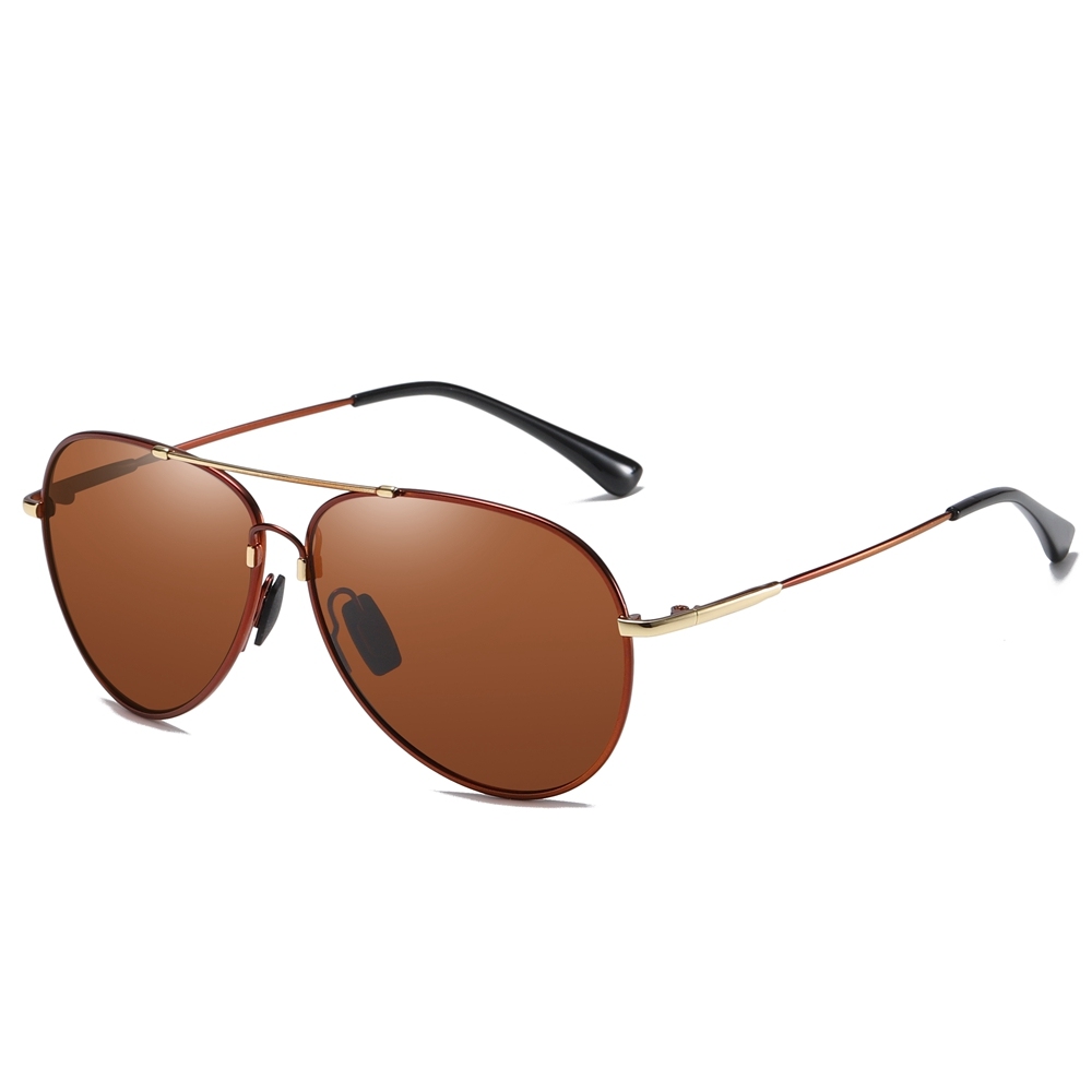 Men's Unbreakable NiTinol Aviator Sunglasses for Women Bendable Memory Metal Sun Glasses Flexible Ultra Slim Stylish Polarized Sunglass