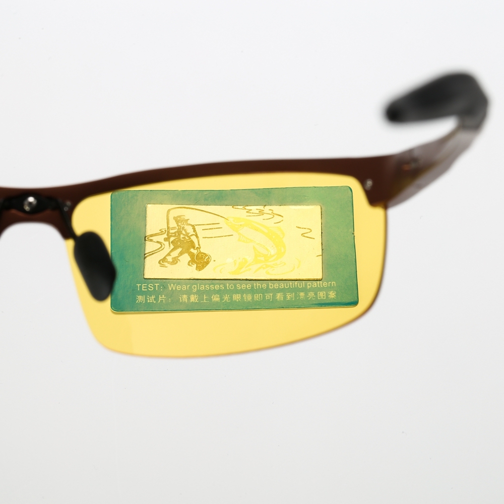Customized Men's Aluminum Semi-rimless Photochromic Sports Sunglasses Anti-glare Light Adaptive Lenes for Day and Night Driving Glasses