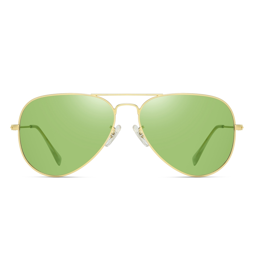 Wholesale Ladies Trendy Oceanic Color Aviator Polarized Sunglasses for Low Light Conditions Pilot Sunglass Men's Cloudy Day Shades 3025