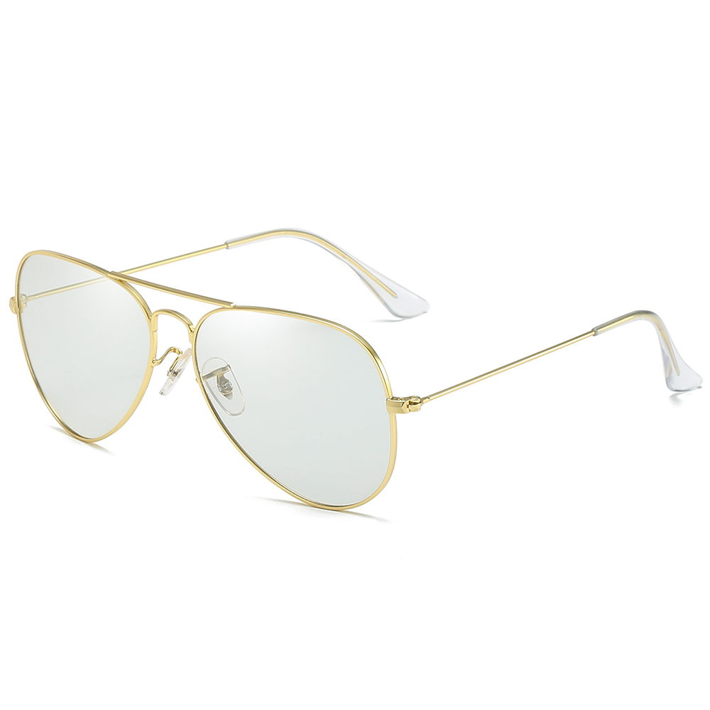 Wholesale Ladies Trendy Oceanic Color Aviator Polarized Sunglasses for Low Light Conditions Pilot Sunglass Men's Cloudy Day Shades 3025