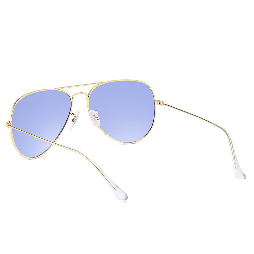 Wholesale Ladies Trendy Oceanic Color Aviator Polarized Sunglasses for Low Light Conditions Pilot Sunglass Men's Cloudy Day Shades 3025
