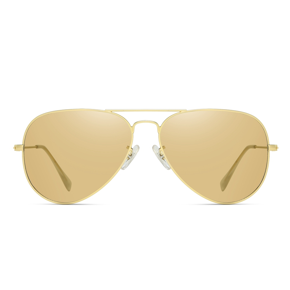 Wholesale Ladies Trendy Oceanic Color Aviator Polarized Sunglasses for Low Light Conditions Pilot Sunglass Men's Cloudy Day Shades 3025